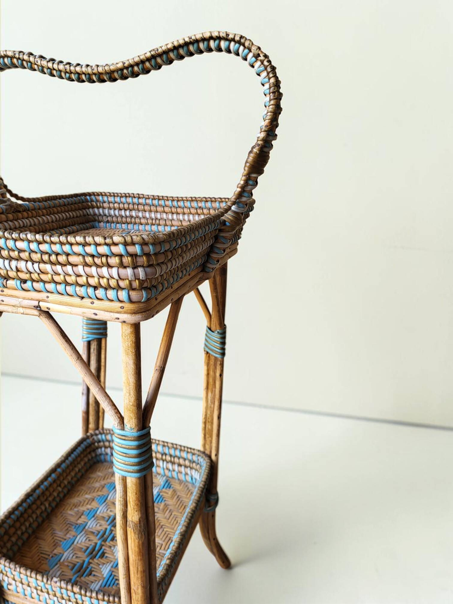 Rattan dessert table, Napoleon III