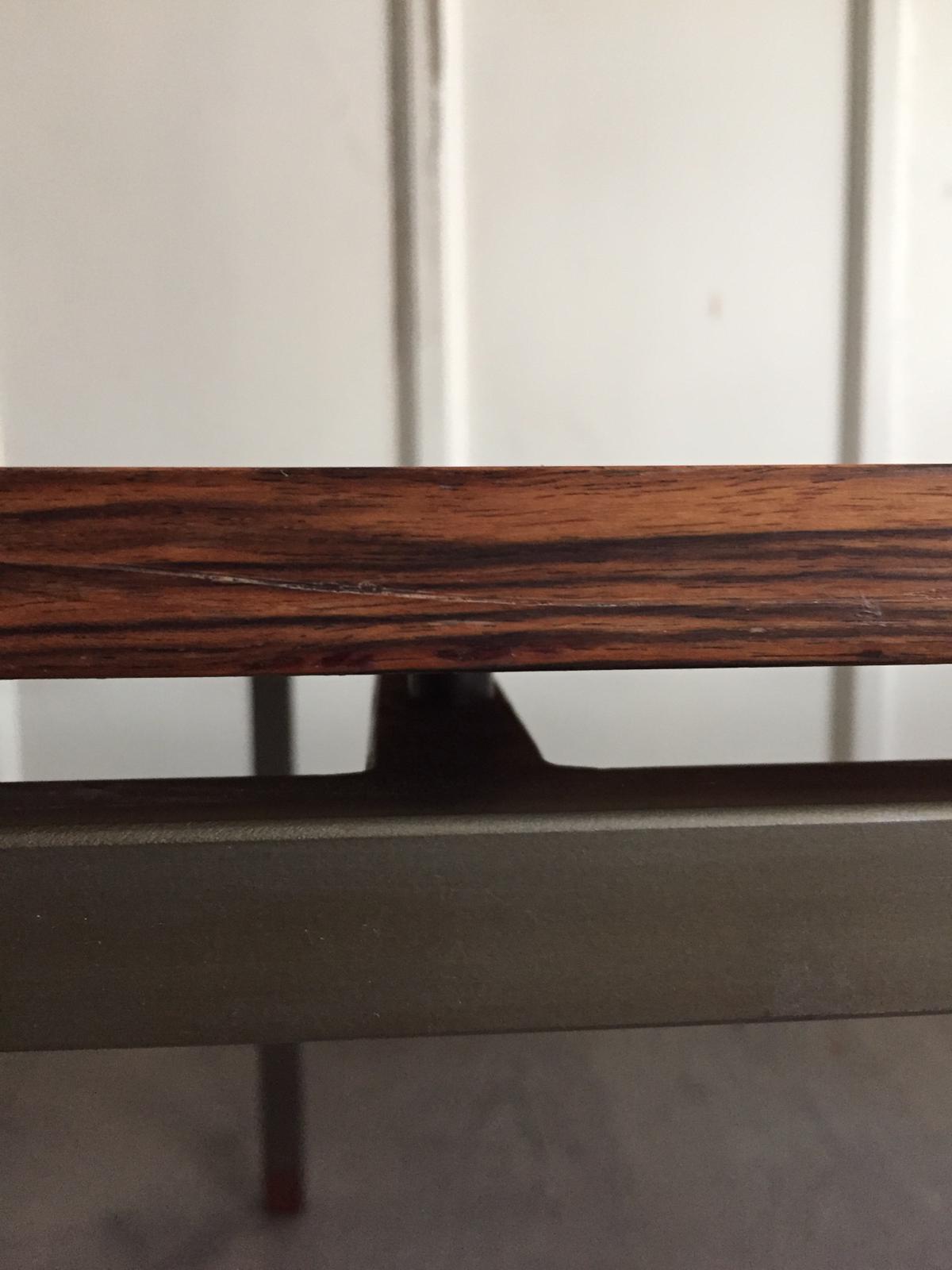 Table ébène de Macassar années 50