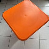 Orange plastic coffee table S.e.l.a.p.