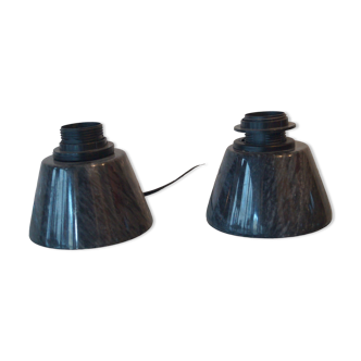 Pair of marble lamp foot design