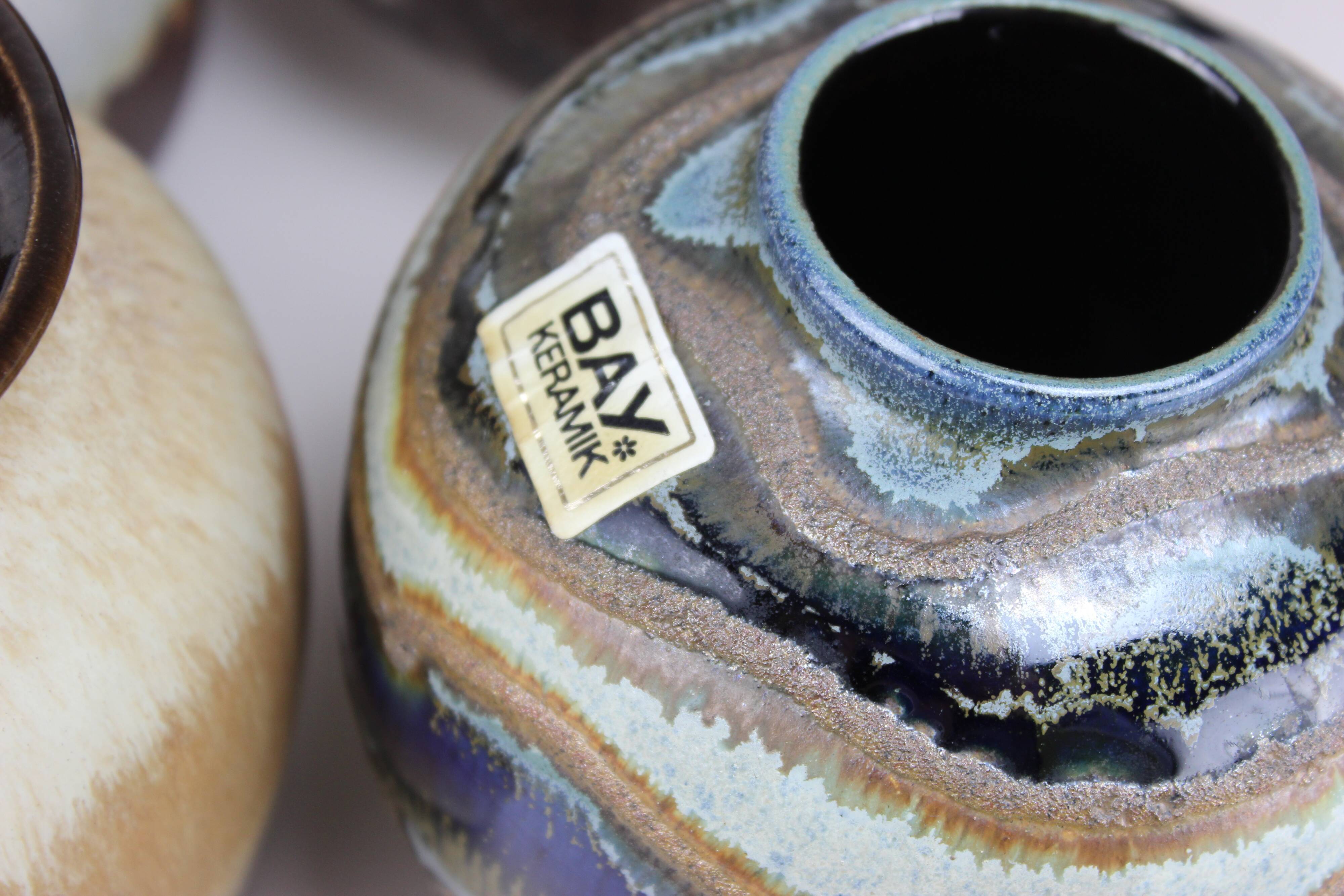 Vases des années 70, collection Bay, Ruscha, vases en céramique