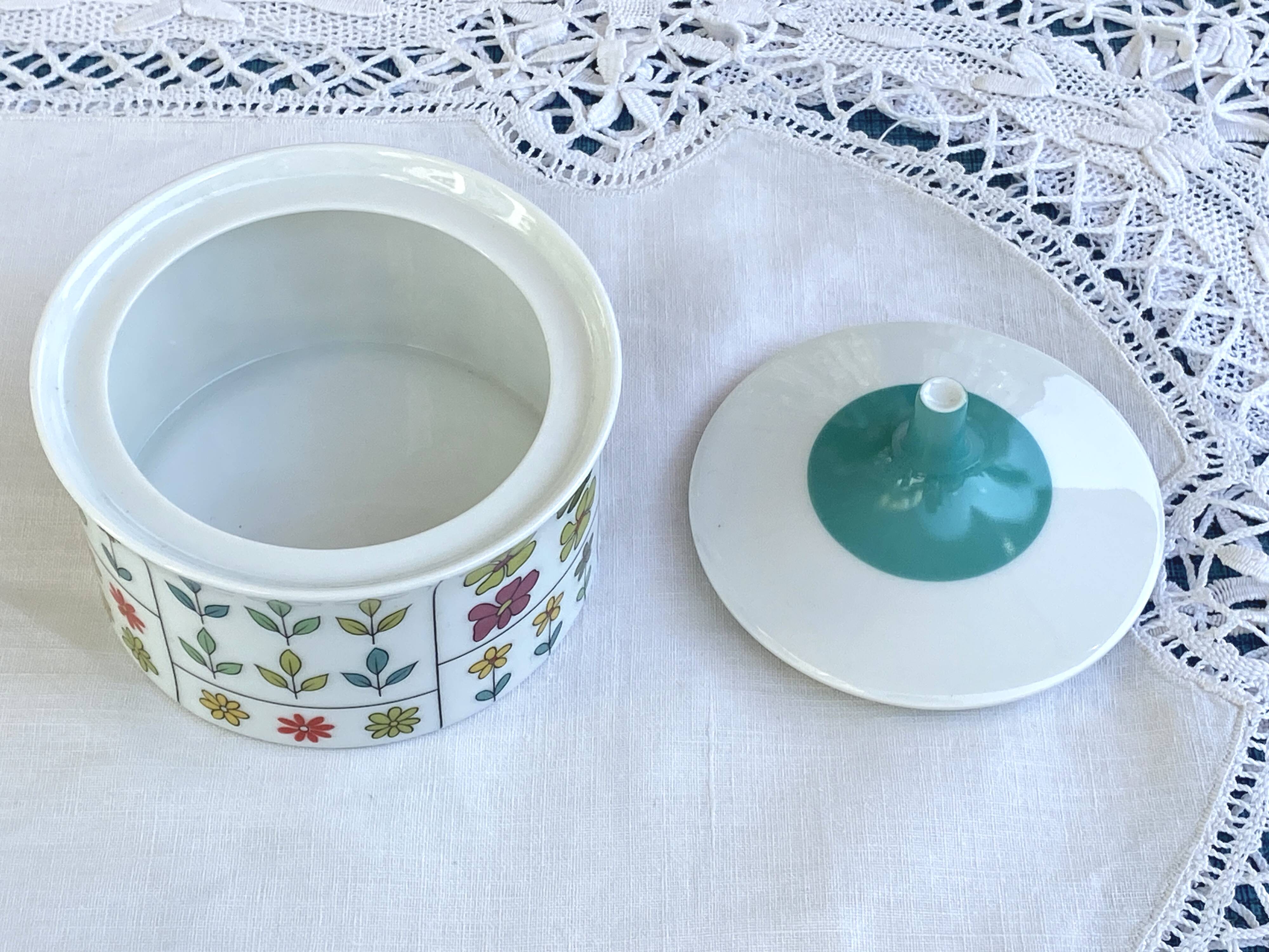 Vintage Rosenthal Design Baumann Pucci Porcelain Sugar Bowl and Pot - 1960
