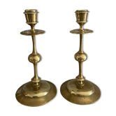 Paire de bougeoirs en bronze