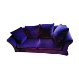 Purple velvet sofa 2 places