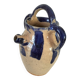 Old pitcher (goat) in cobalt glazed earthenware