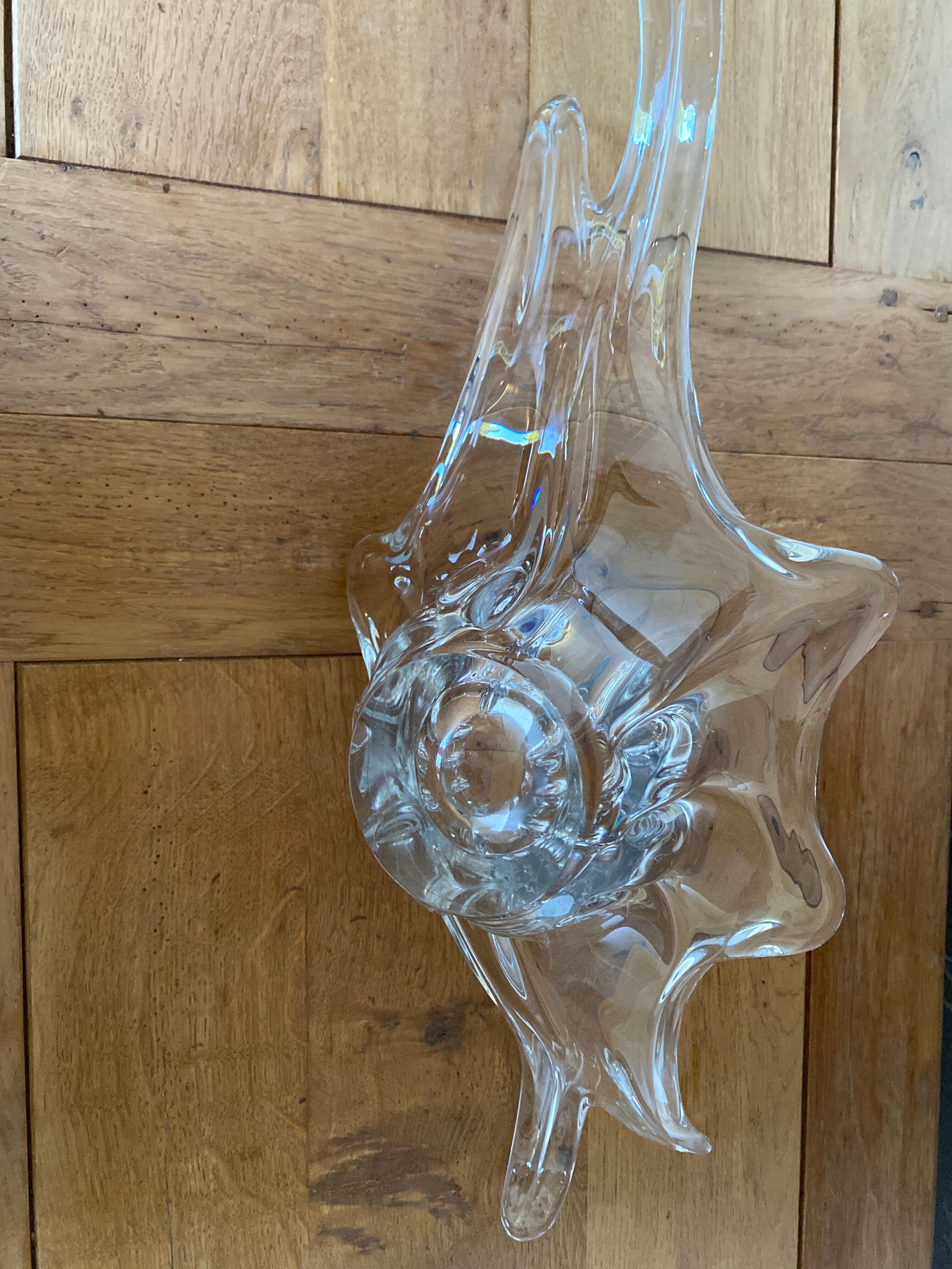 Large vintage crystal centerpiece