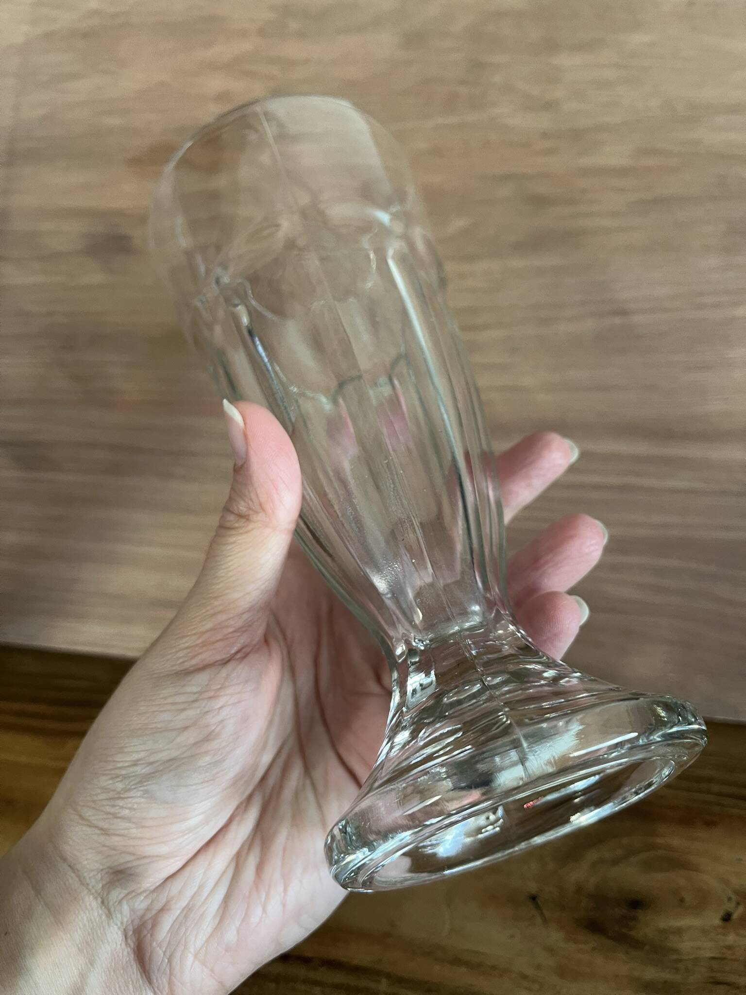6 glass ice cream bowls