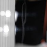 Vintage Square Glass Mirror, Italy 1970s.