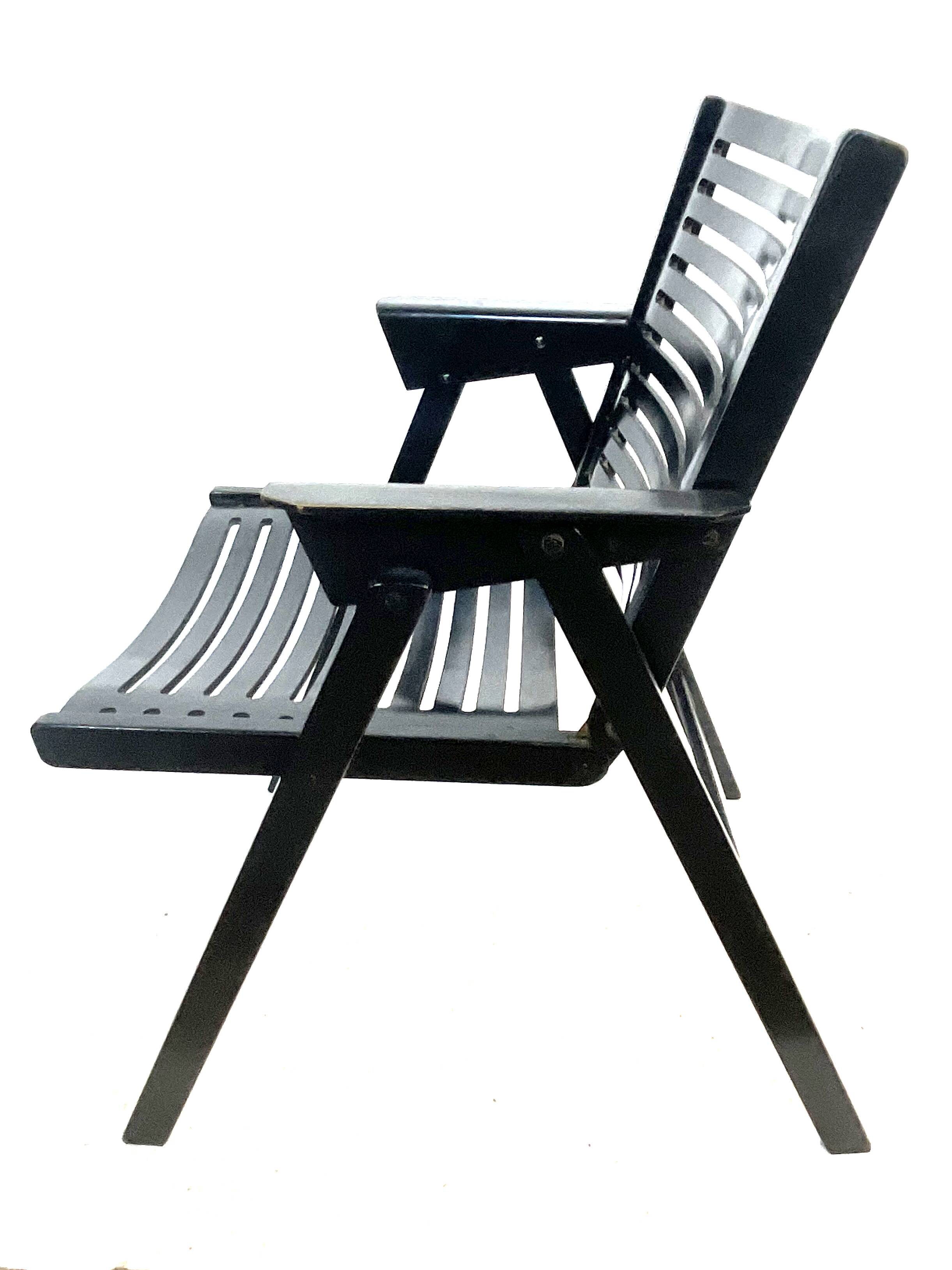 Niko Kralj Rex Plywood Folding Chair for Stol 1950s in Black