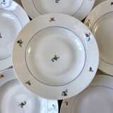 Set of 6 hollow plates Made in France registered model "Czechs" years 50-60