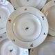 Lot de 6 assiettes creuses Made in France modèle déposé "Tchèques" années 50-60