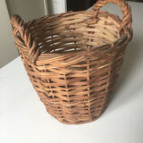 Cache pot vintage en osier