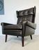 Vintage Danish mid-century Svend Skipper high back lounge chair 1965