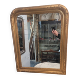 Old Louis Philippe style gilded mirror, 100×83cms