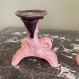 Pair of ceramic candlesticks