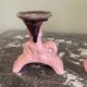 Pair of ceramic candlesticks