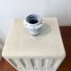 White stone lamp base