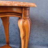 Notched cherry shelf
