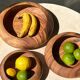 Bowl or monoxyl teak cut d:25.5