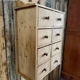 Hanging craft cabinet with drawers