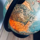 World map lamp