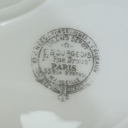 Limoges porcelain round plate for e.Bourgeois Paris no.2