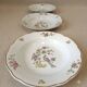 Lot de 3 assiettes creuses Digoin & Sarreguemines, oiseau de paradis