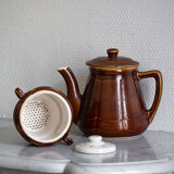 Vintage enamelled ceramic coffee maker