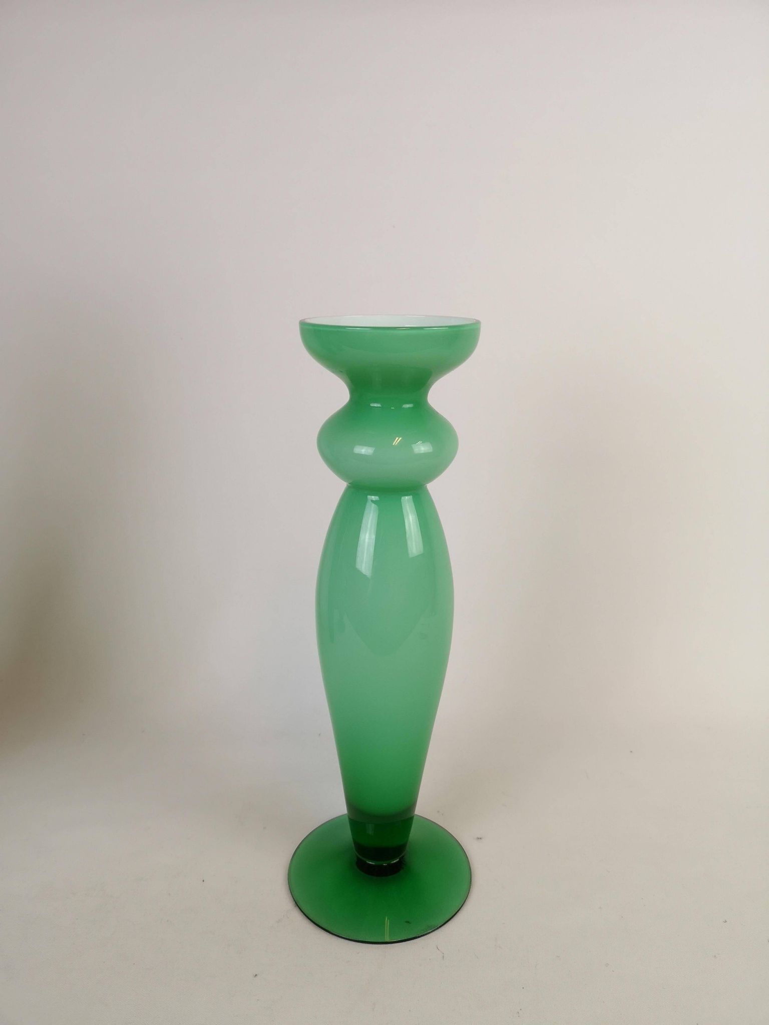 Ensemble de 3 pièces en verre vert Orrefors, Suède
