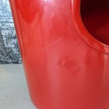 Side table, red bedside table Artemide Giano Giano by Emma Gismondi.