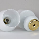 Pair of MidCentury Modern Murano Glass Mushroom Table Lamps for Vetri Italy 1960