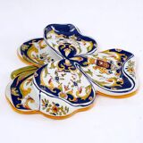 Desvres earthenware wall vase - Three Leaf Clover - period: 20th Century