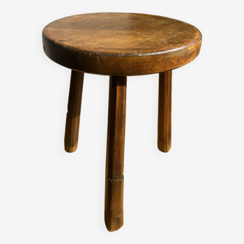 Tabouret tripode en chêne, 1960