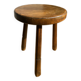 Tabouret tripode en chêne, 1960