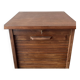 Small curtain filing cabinet.