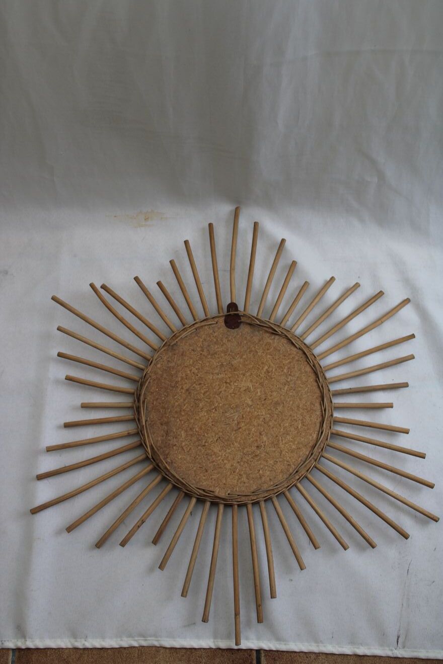 Mirror sun rattan 62cm