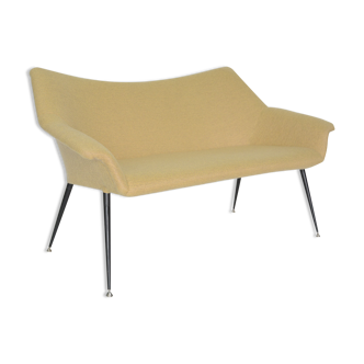 Banquette coquille carré jaune