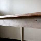 Patinated wooden dining table