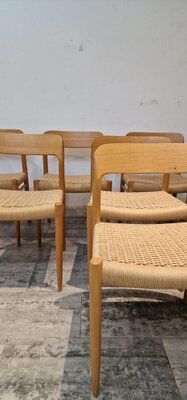 Set of 8 chairs by Niels Møller for JL Møllers, Denmark, 1975