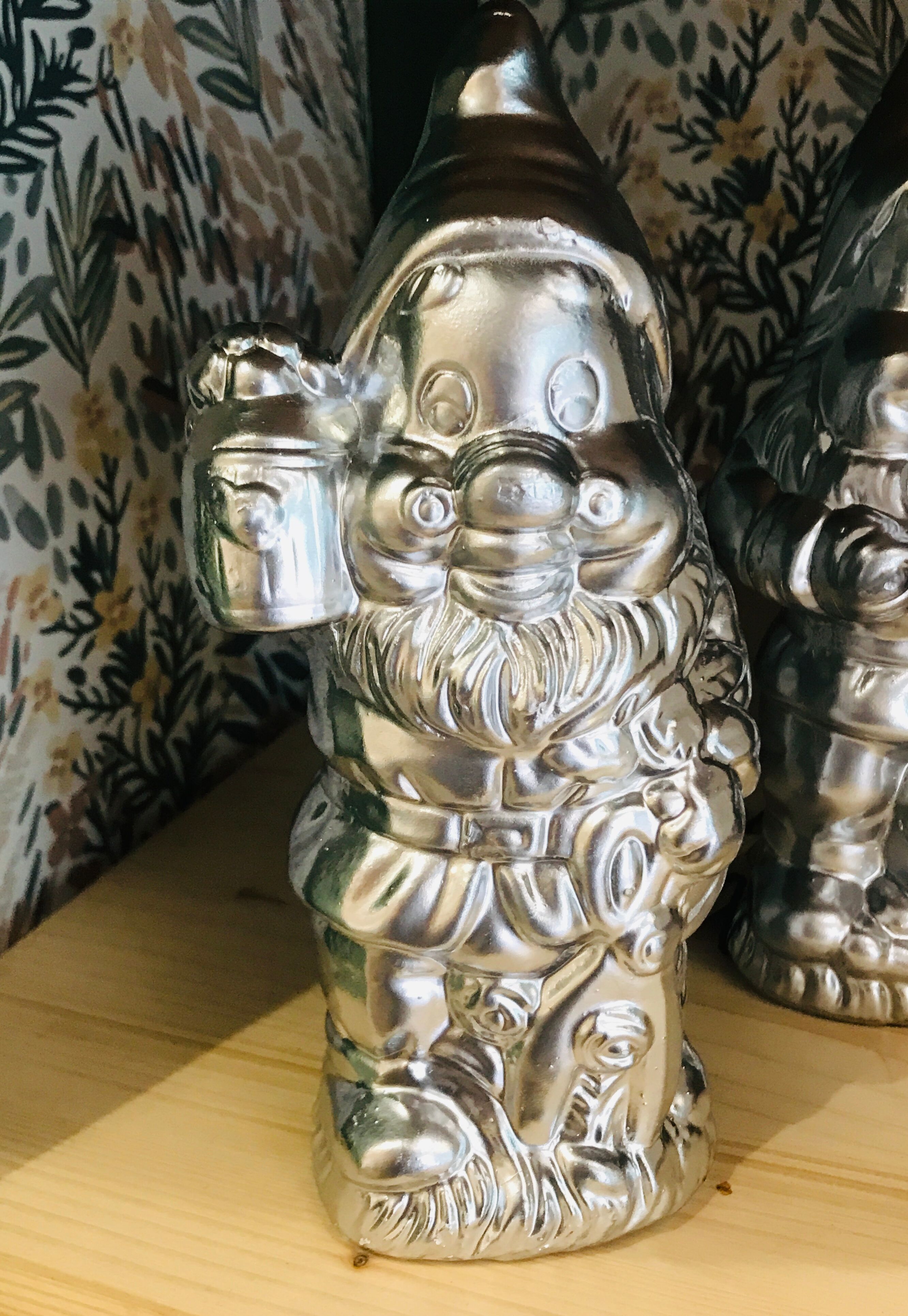 Garden gnome with lantern