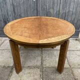 Round wooden table