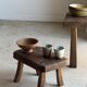 Handcrafted Indonesian rattan flower-shaped basket D26 H8