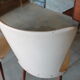 3 white Baumann chairs - Essor model
