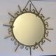 Gold metal sun mirror