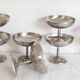 6 coupes à glace en inox 18/10
