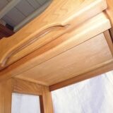 70s quality elm bedside table NF Prestige