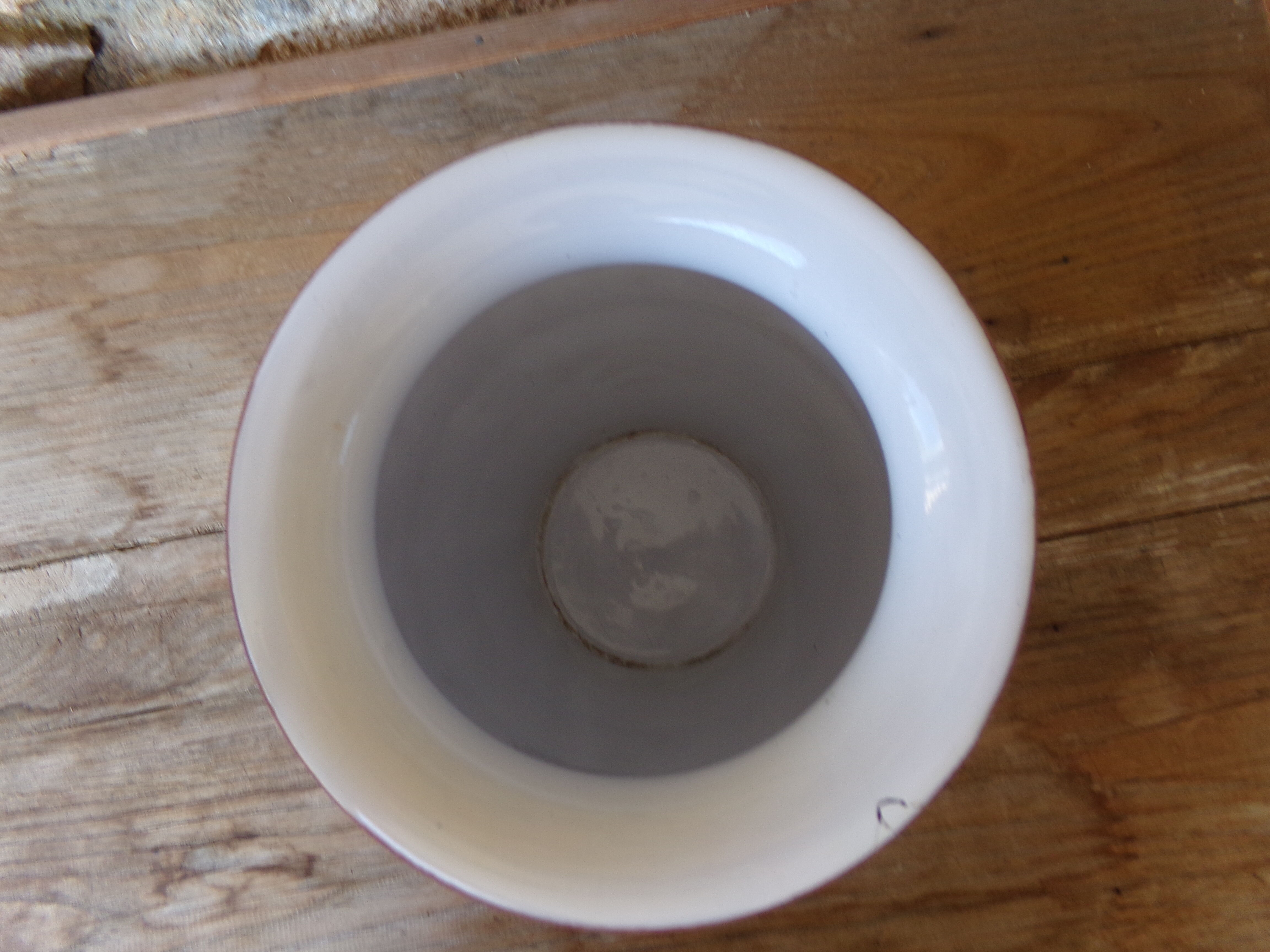 Yellow glazed earth vase