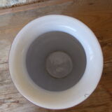 Yellow glazed earth vase