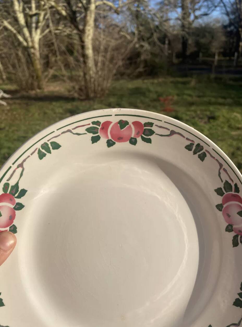 Old art deco plates Saint Amand