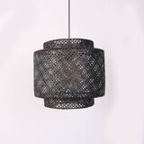 Handcrafted woven bamboo pendant light